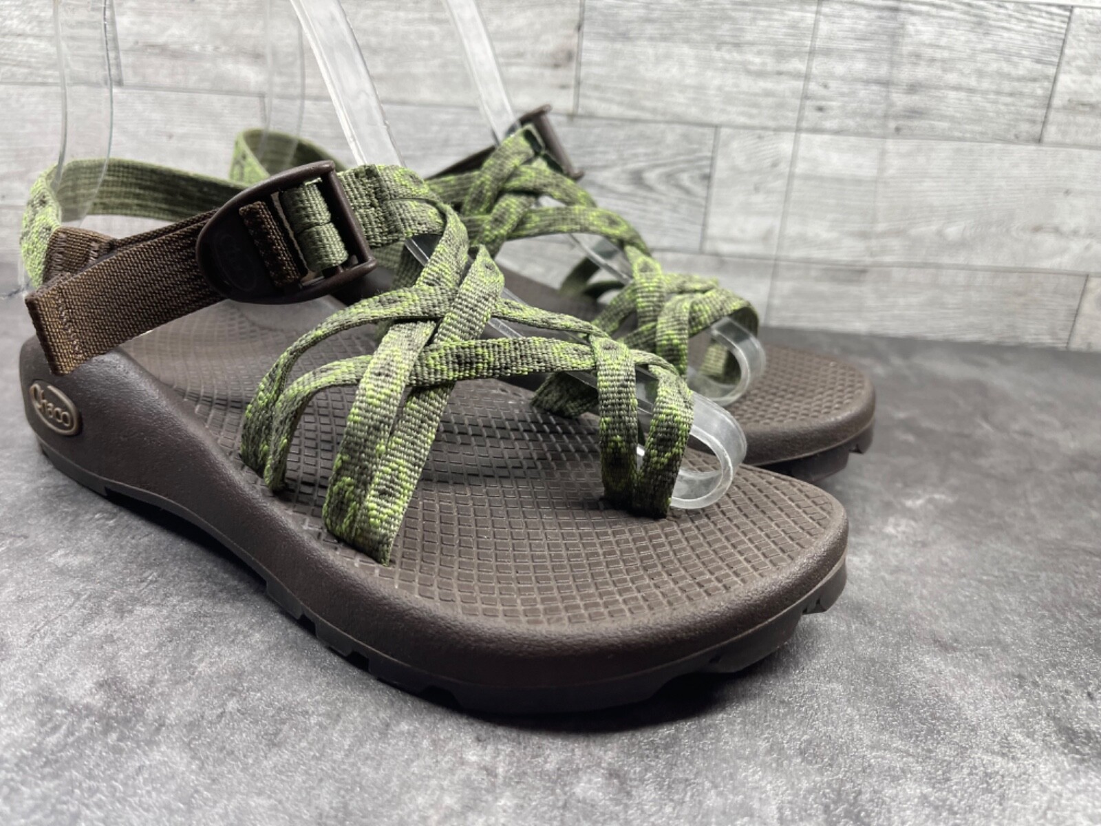 KEEN Sandali Chaco ZX 2 donna 6M crop circles scarpe verdi con cinturino escursionismo trail walkin