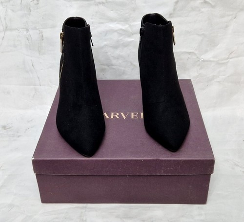CARVELA Esfinge Cremallera Negro Gamuza Stiletto Botines Damas EU 40 UK 7 - Imagen 2 de 9
