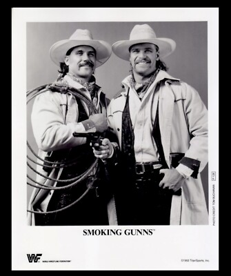 WWE SMOKING GUNNS P-128 OFFICIAL LICENSED ORIGINAL 8X10 PROMO PHOTO FROM 1993