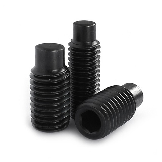 632 x 3/32" Qty 10 Socket SET / GRUB SCREWS Cup Point Black