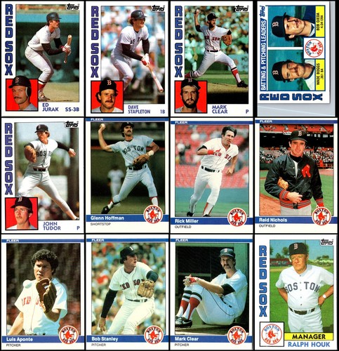 1984 Boston Red Sox (81) Card Lot - UNIQUE FIND – ONE OF A KIND