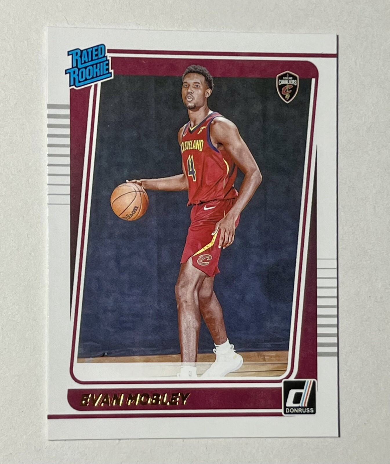 2021-22 Panini Donruss Evan Mobley Rated Rookie #225 Cleveland Cavaliers