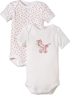 %% Schiesser DOPPELPACK KURZARMBODYS  MÄDCHEN NEU GR.68 %%