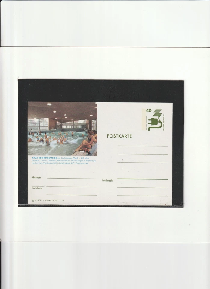 BRD Bildpostkarte " 4502 Bad Rothenfelde am Teutoburger " postfrische Ganzsache - Bild 1 von 1