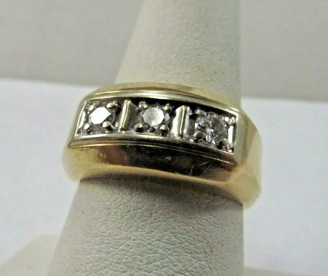 Diamond ring mens sale sale