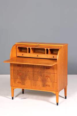Wunderschöner Mid Century Rollladen Sekretär Danish Design echt Holz