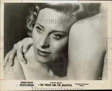 1963 Press Photo Actress Michele Morgan in "The Proud and the Beautiful"