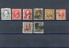 US 1890-95 Scott#  219//228 canceled