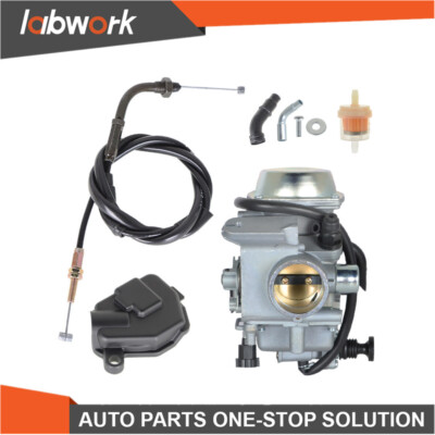 LABLT Carburetor & Throttle Cable For Honda Foreman FourTrax 250 300 350 400 450 – ATV, 90-Day Warranty