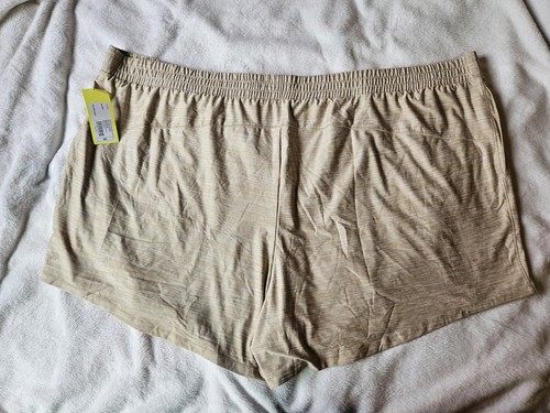 NWT All in Motion Women's Plus Beige Tan Knit Active Comfort Shorts Size 4X NEW! - Picture 5 of 5