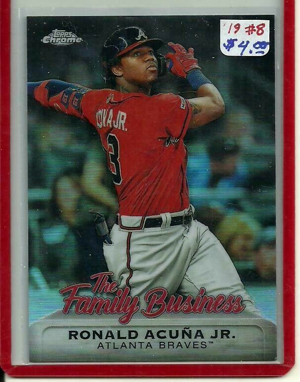 ATL Braves 2019 Topps Chrome Update FBC-8 The Family Business Ronald Acuna Jr.