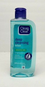 clean & clear deep cleansing lotion for sensitive skin 200ml