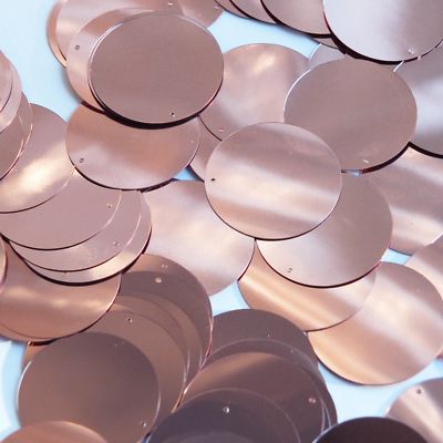30mm ROUND SEQUIN PAILLETTES ~ PINK Metallic ~ Flat Disc Made in USA 30mm ROUND SEQUIN PAILLETTES ~ PINK Metallic ~ Flat Disc Made in USA