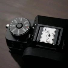 NEW Cartoon Metal Camera Hot Shoe Cover Protect For Olympus Sony Fuji Leica