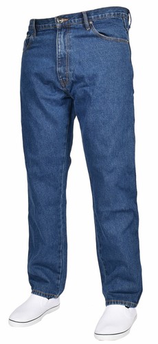 Mens Jeans Regular Fit Straight Leg Basic Denim Trouser Pants All UK Waist Sizes - Picture 16 of 26
