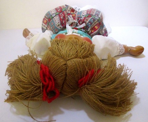 Muñeca esquimal holandesa de madera de 18" firmada #61 Naber para niños 1990 - Imagen 6 de 8