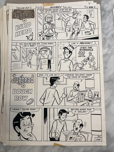 Archie Comics Original Art - Jughead’s Jokes #29 1967 Near Full Issue - 28 Pages - Picture 6 of 24