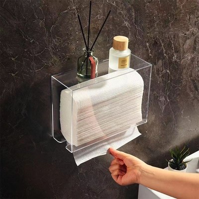 Napkin Holder Disposable Hand Towel Holder Acrylic Paper Towel