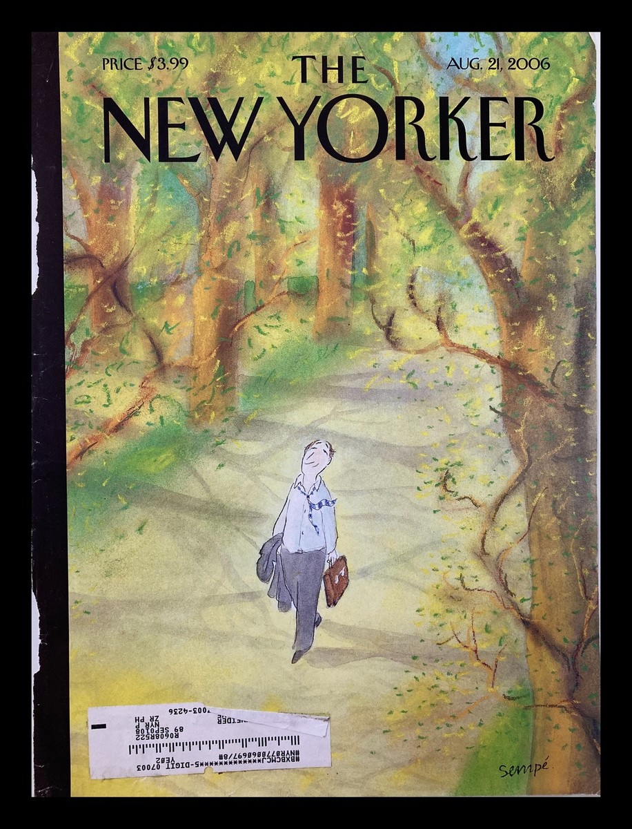COVER ONLY The New Yorker August 21 2006 Fresh Intoxication Jean