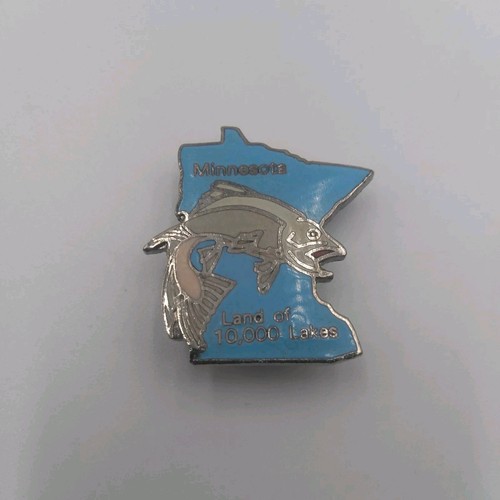 Prendedor de sombrero de solapa esmaltada de pescado Minnesota Walleye - Imagen 8 de 8