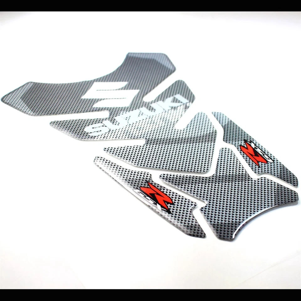 Adesivo almofada tanque de gasolina/combustível resistente resina 3D aparência de carbono logotipo reflexivo Suzuki GSXR - Imagem 2 de 4