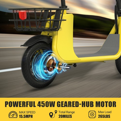450W ELECTRIC SCOOTER LONG RANGE FOLDING ADULT KICK E-SCOOTER UL 2849 CERTIFIED - Picture 37 of 43