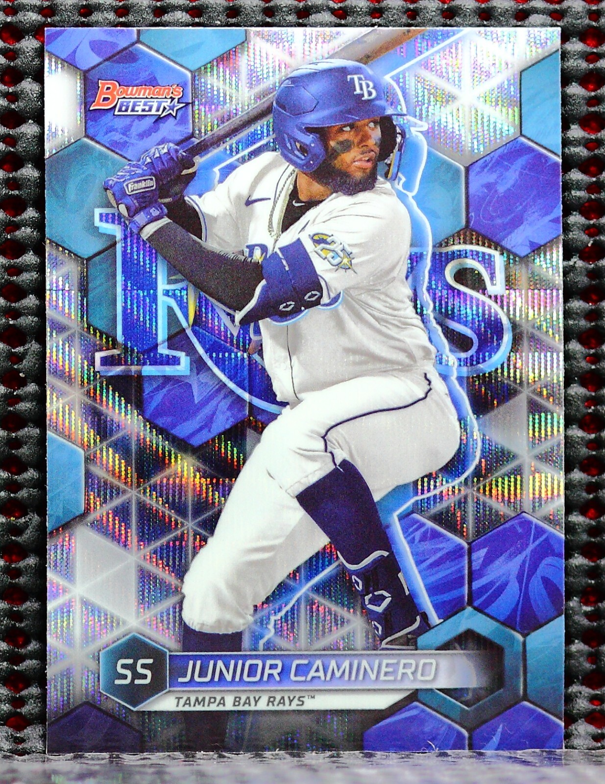 JUNIOR CAMINERO - 2023 BOWMAN'S BEST TOP PROSPECTS WAVE REFRACTORS #TP18
