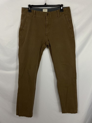 Brown Slim Tapered Chino Pants | eBay