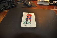 Patrice brisebois montreal canadiens hockey club Autographed nhl postcard  