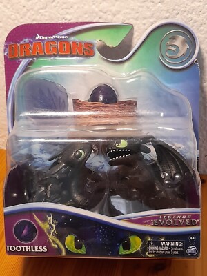 Disney Dreamworks DRAGONS: Set Of 2 Legends Evolved Figurines Toothless Krokmou
