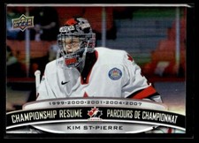 2023-24 Upper Deck Tim Hortons Legends Championship Resume Kim St-Pierre Canada