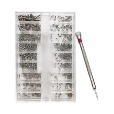 Silver Micro Screw Repair Kit 18-Size Stainless Steel Tiny Screws Small