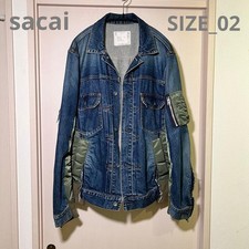 USED SACAI SCM-022 DOCKING DENIM JACKET GOOD