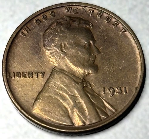 1931-P AU Lincoln Wheat Penny Cent Philadelphia Mint 1c US Coin - SV386
