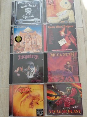 Heavy Metal CD Lot x7 - Megadeth Iron Maiden Motörhead Anthrax Nuclear Blast