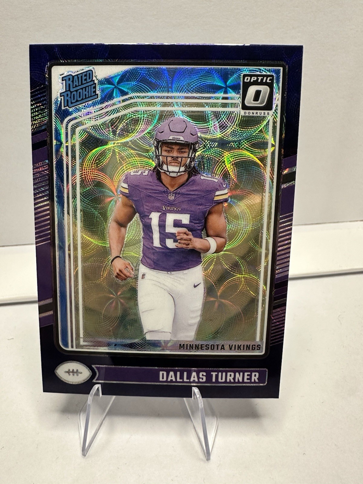 2024 Panini Donruss Optic - Rated Rookie Dallas Turner #224 Purple Scope