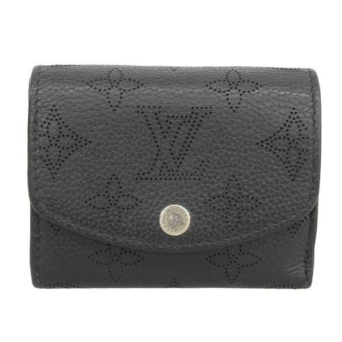 Louis Vuitton Monogram Mahina Iris Xs Wallet Women Black One Size