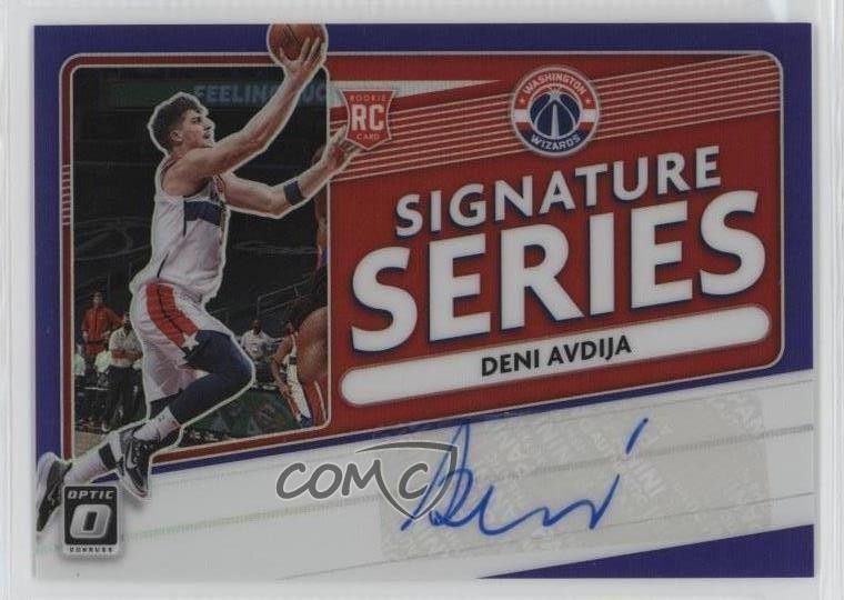 2020 Donruss Optic Signature Series Purple Prizm Deni Avdija Rookie Auto RC 1hx5