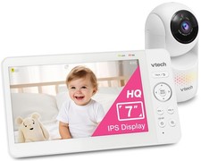 VTech 7" Baby Monitor with IPS Screen, Pan Tilt Zoom Camera Video Baby Monitor