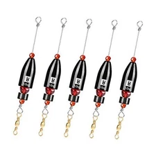  CRR Carolina Ready Rigs for Bass Fishing Saltwater, 5pcs A: Black_1/2oz_5pack