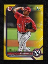 2022 Bowman Prospects Yellow Border 31/75 Andry Lara #BP-70 0c3e