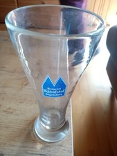 Altes dickes mundgeblasenes Weizenglas Brauerei Bischofshof Regensburg sehr Rar 