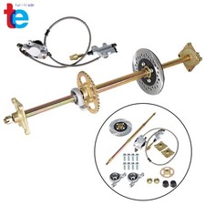 Rear Axle Complete Kit Wheel Hub 32" Go Kart Drift Trikes Brake Assembly