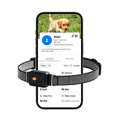 GPS Dog Collar & Cat Tracker with APP Control, Wireless Dog Fence System, GPS...