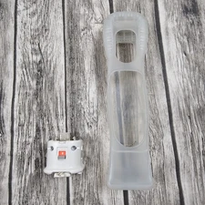 Nintendo Wii OEM Motion Plus Adaptor White With Silicone Sleeve RVL 026 Used