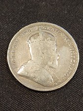 1905 Canada 25 Cents Silver Coin