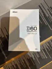 Nikon D60 Instruction Owners Manual D60 Book