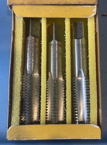 1 Set Morse Cutting Tools 3/4-10 NC Hand Taps 4 Flute Carbon Steel - Picture 2 of 5