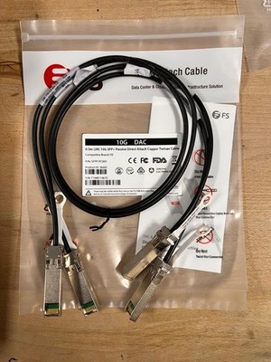 FS 10G SFP Passive Direct Attach Copper Twinax DAC-Kabel 0,5m