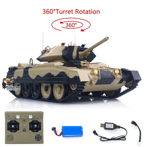 Used Henglong 1/16 RC Tank CoolBank Crusader MK III Gray Black RTR 2.4G v7.0